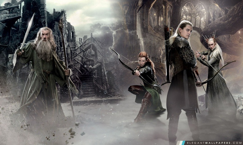 Le Hobbit Un voyage inattendu 2 Elfes, Arrière-plans HD à télécharger