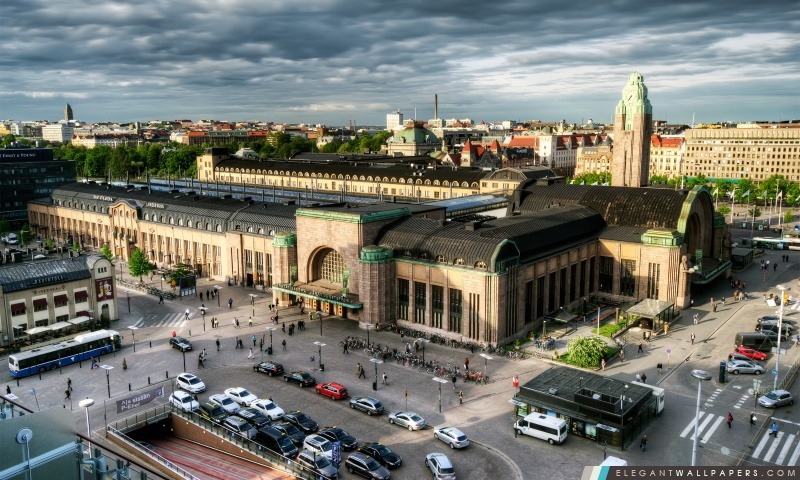 La gare centrale d'Helsinki-, Arrière-plans HD à télécharger