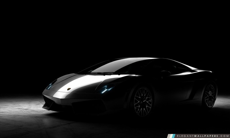 Lamborghini Gallardo noir, Arrière-plans HD à télécharger