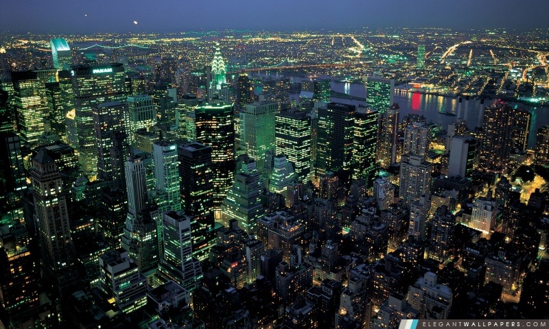 Nuit de New York Panorama, Arrière-plans HD à télécharger
