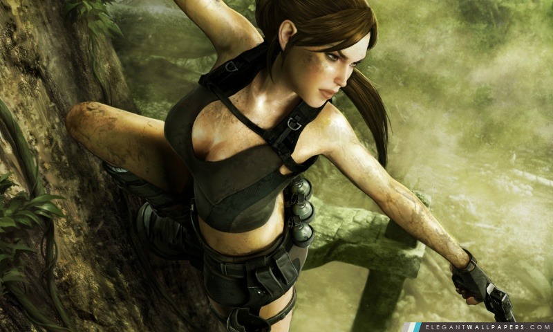 Tomb Raider Underworld Lara Croft tournage, Arrière-plans HD à télécharger