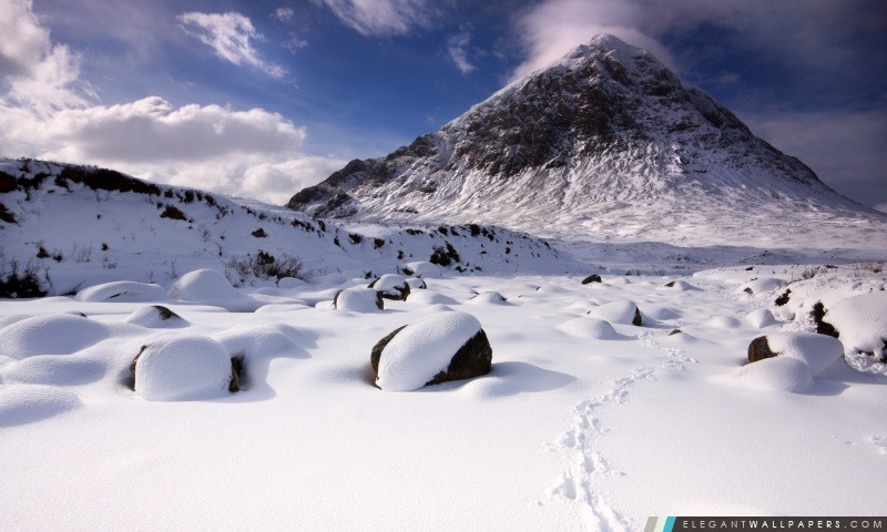 Snowy Mountain Pic, Arrière-plans HD à télécharger