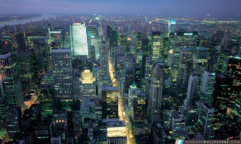 New York Life Nuit, Arrière-plans HD à télécharger