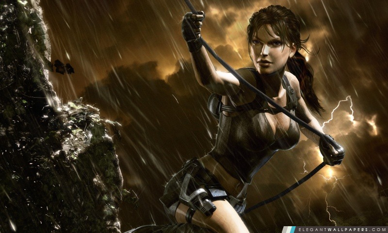 Tomb Raider Underworld tempête, Arrière-plans HD à télécharger