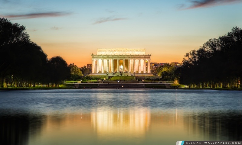 Lincoln Memorial, Arrière-plans HD à télécharger