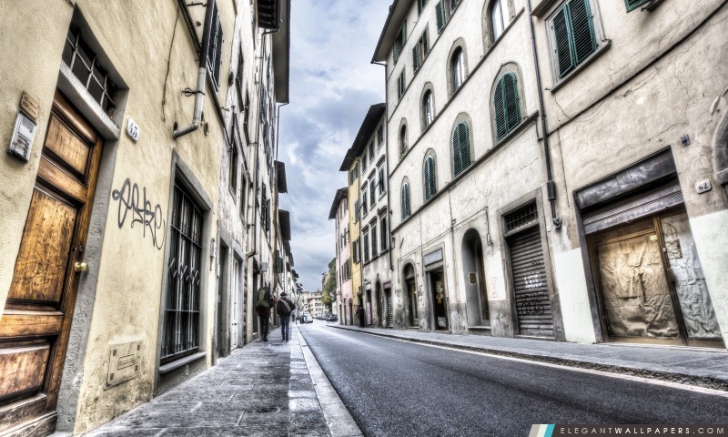 Florence Streets Italie, Arrière-plans HD à télécharger
