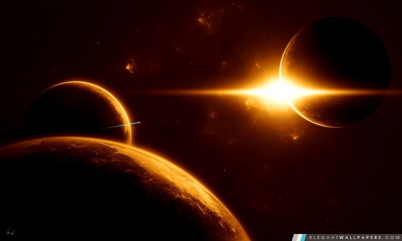 Planètes et Sun, Arrière-plans HD à télécharger
