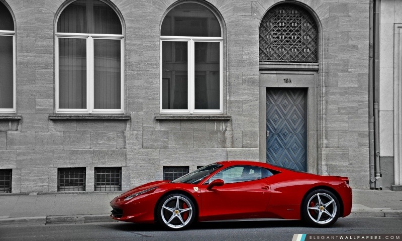 Ferrari 458 Italia Sideways, Arrière-plans HD à télécharger