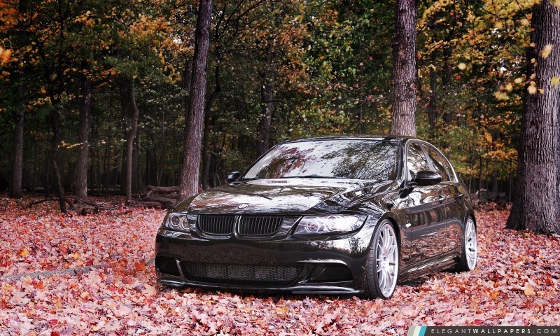 BMW 335i Noir, Arrière-plans HD à télécharger