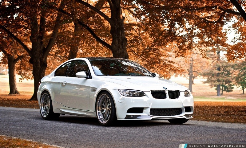 BMW M3 automne, Arrière-plans HD à télécharger