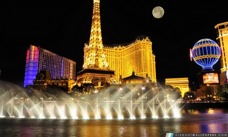 Las Vegas Vue de nuit, Arrière-plans HD à télécharger