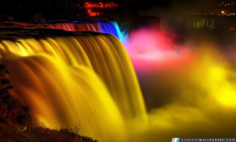 Niagara Falls Vue de nuit, Arrière-plans HD à télécharger