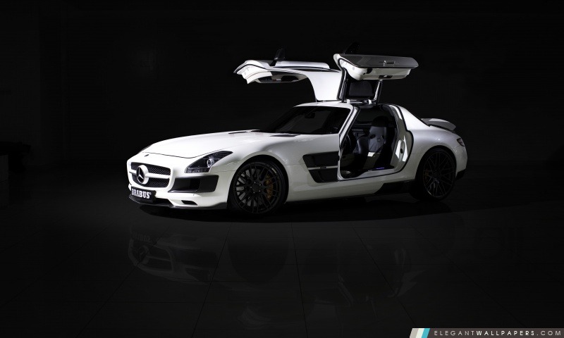 Mercedes Benz SLS AMG Brabus, Arrière-plans HD à télécharger