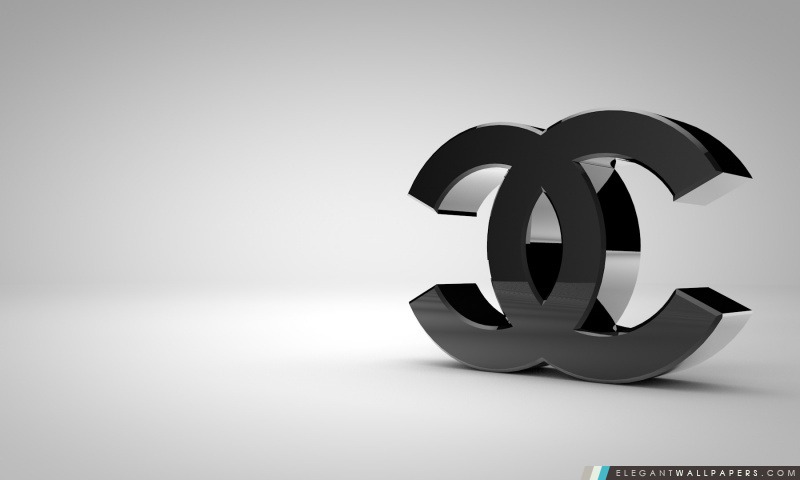 Logo Chanel Shiny Black, Arrière-plans HD à télécharger