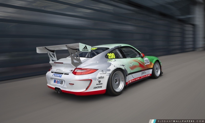 Porsche GT3 voiture de course, Arrière-plans HD à télécharger
