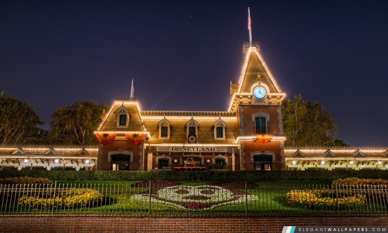 La gare de Disneyland, Arrière-plans HD à télécharger