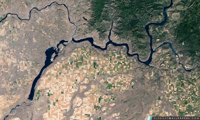 River Gorge satellite Voir, Arrière-plans HD à télécharger