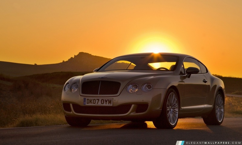 Bentley Continental GT Sunset, Arrière-plans HD à télécharger
