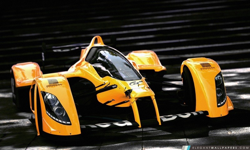Orange Car Racing, Arrière-plans HD à télécharger