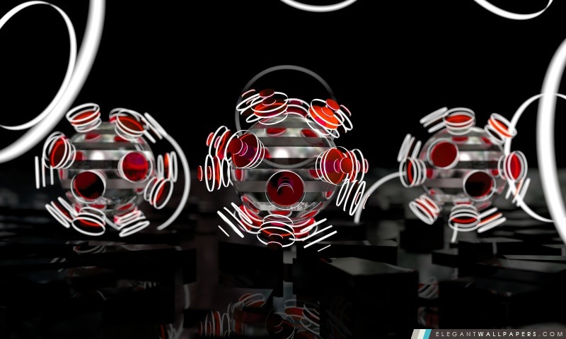 Sphères porté – Rouge, Arrière-plans HD à télécharger