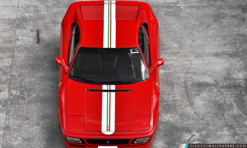 Ferrari Italia 355 Rouge, Arrière-plans HD à télécharger