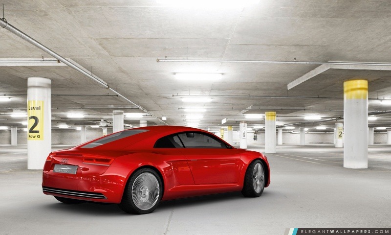 Audi E Tron face arrière Garage, Arrière-plans HD à télécharger