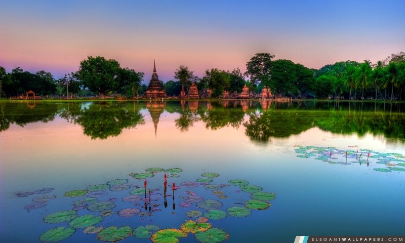 Parc historique de Sukhothai, Thaïlande, Arrière-plans HD à télécharger