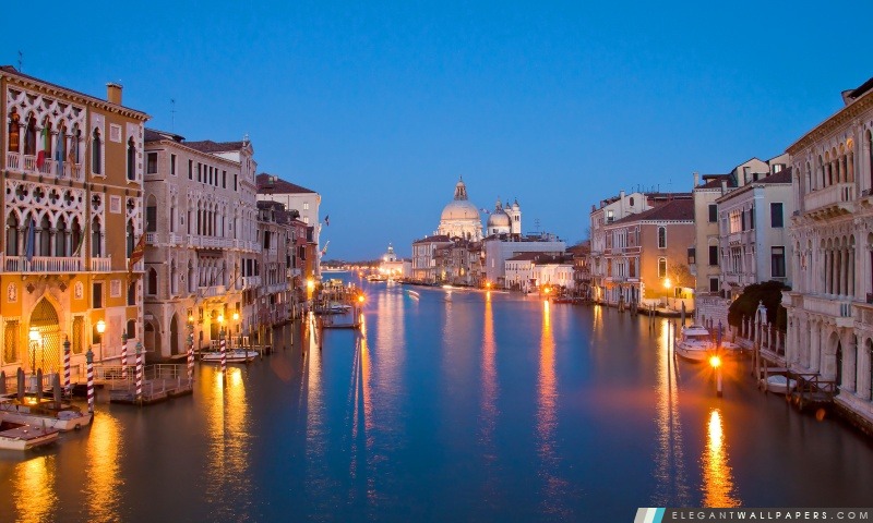Venise la nuit, Arrière-plans HD à télécharger