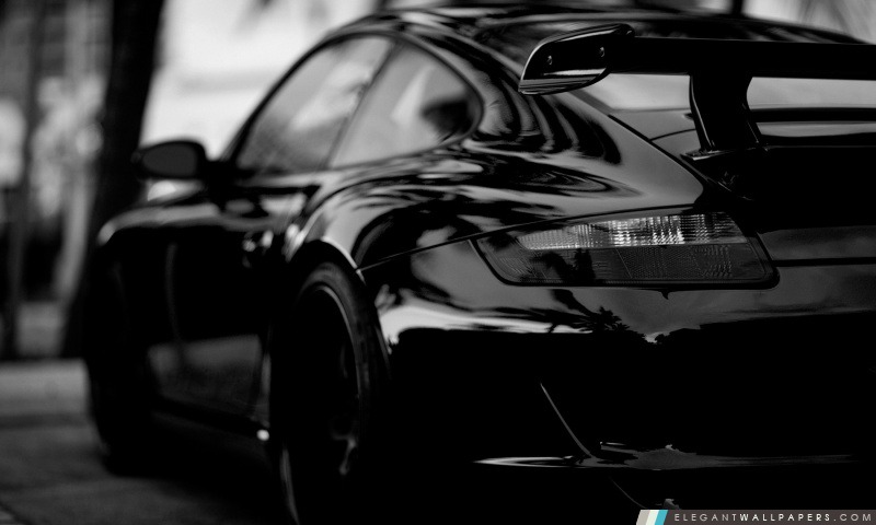 Porsche In Black, Arrière-plans HD à télécharger