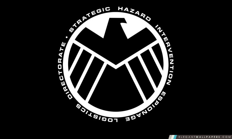 Marvel – Le logo Avengers Shield, Arrière-plans HD à télécharger