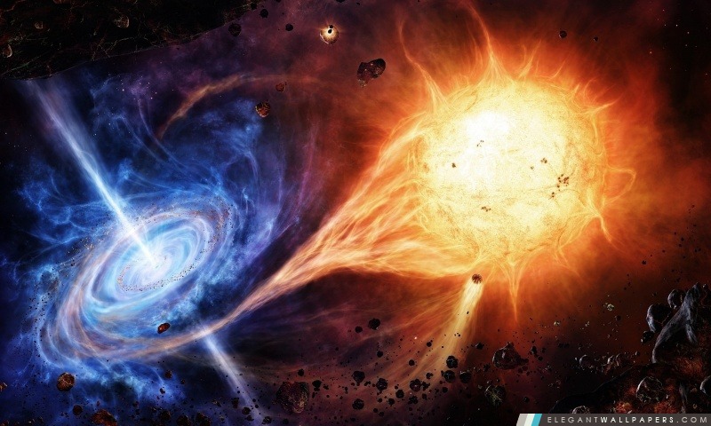 Outer Space étoiles Black Hole, Arrière-plans HD à télécharger