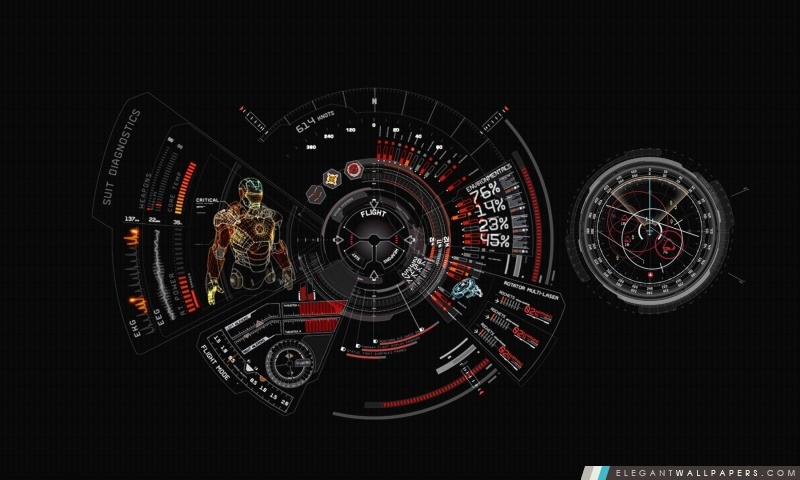 Iron Man Costume diagnostic, Arrière-plans HD à télécharger