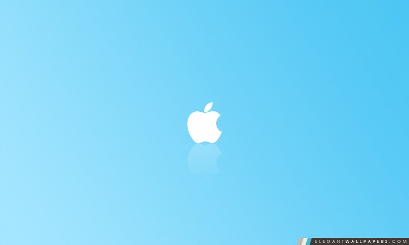 Apple Blue Simple, Arrière-plans HD à télécharger