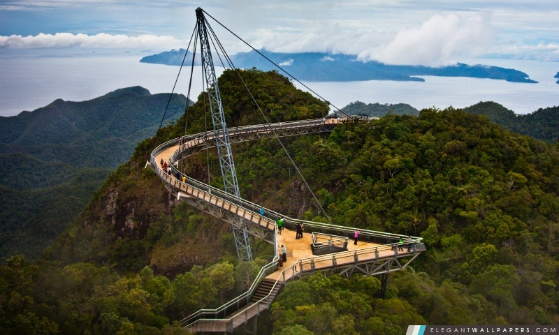 Langkawi Sky Bridge Malaisie, Arrière-plans HD à télécharger