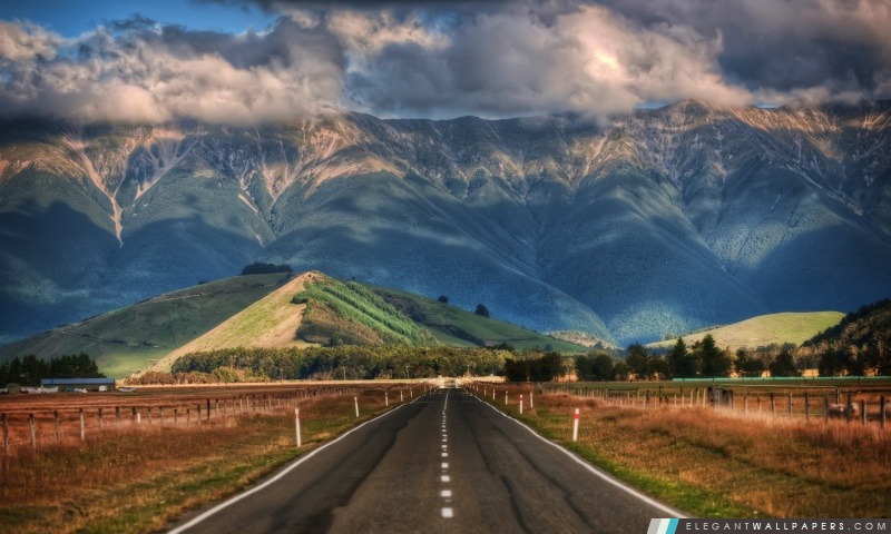 Route En Nouvelle-Zélande, Arrière-plans HD à télécharger