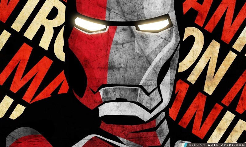 Shepard Fairey Iron Man affiche par IfDeathInspired, Arrière-plans HD à télécharger