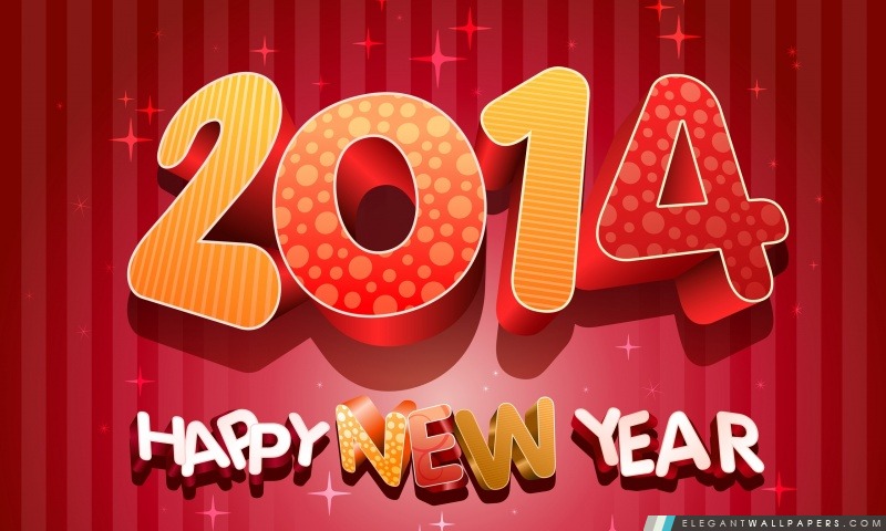 2014 Happy New Year, Arrière-plans HD à télécharger