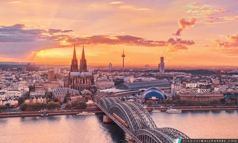 Cologne City, Arrière-plans HD à télécharger