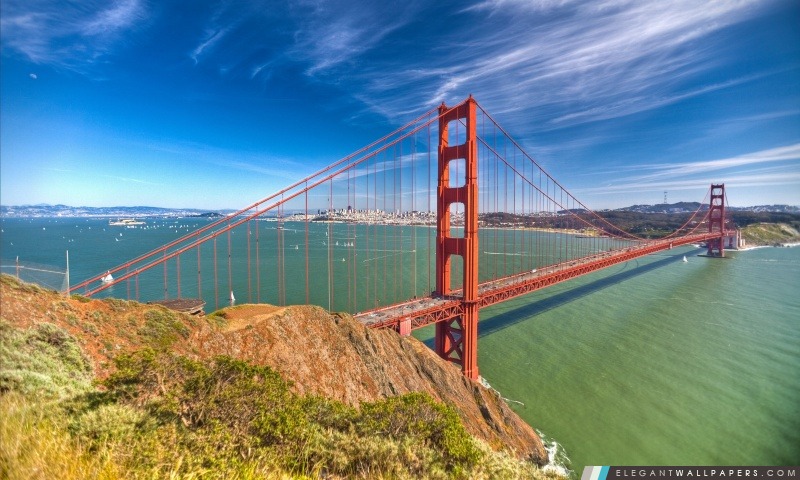 Golden Gate Par Jour, Arrière-plans HD à télécharger