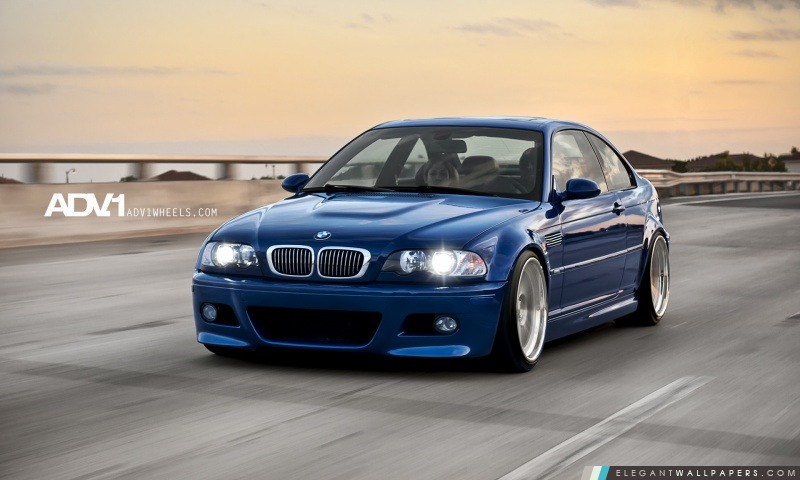 ADV.1 bleu BMW M3 e46, Arrière-plans HD à télécharger
