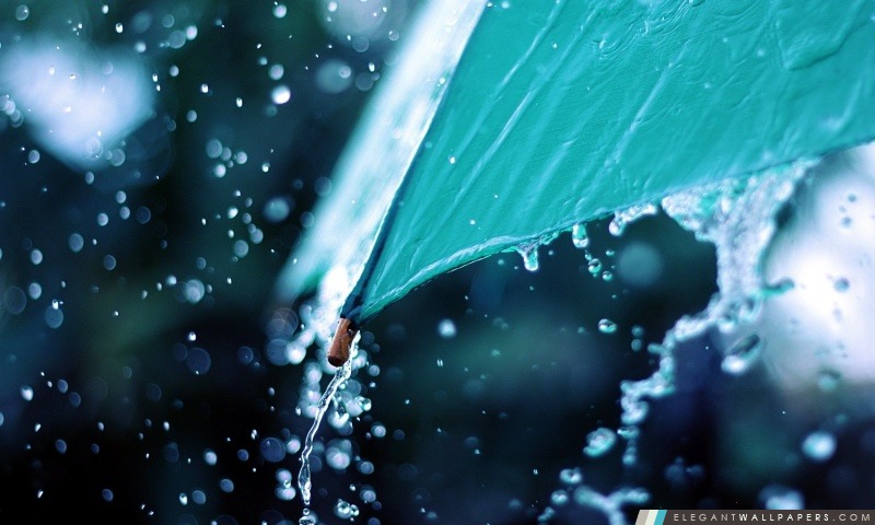 Rain Drops cours Umbrella, Arrière-plans HD à télécharger