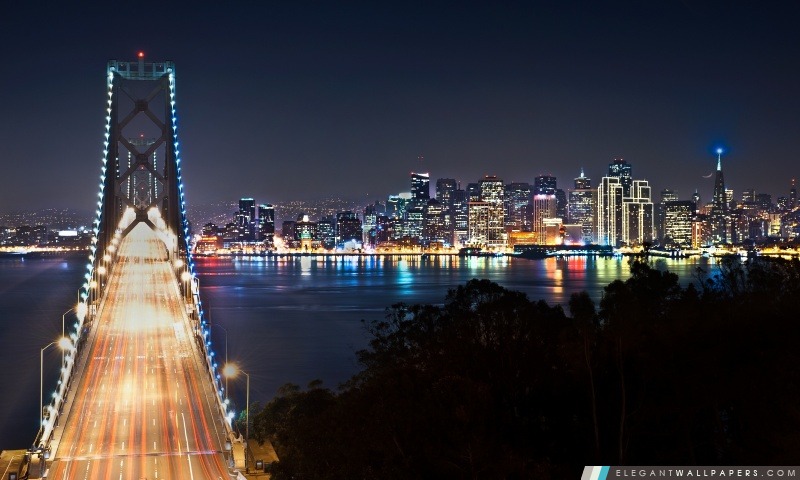 San Francisco la nuit, Arrière-plans HD à télécharger