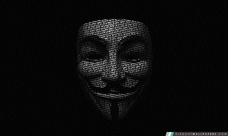Masque Anonyme, Arrière-plans HD à télécharger