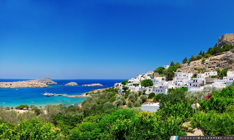 Grèce Côte, Arrière-plans HD à télécharger