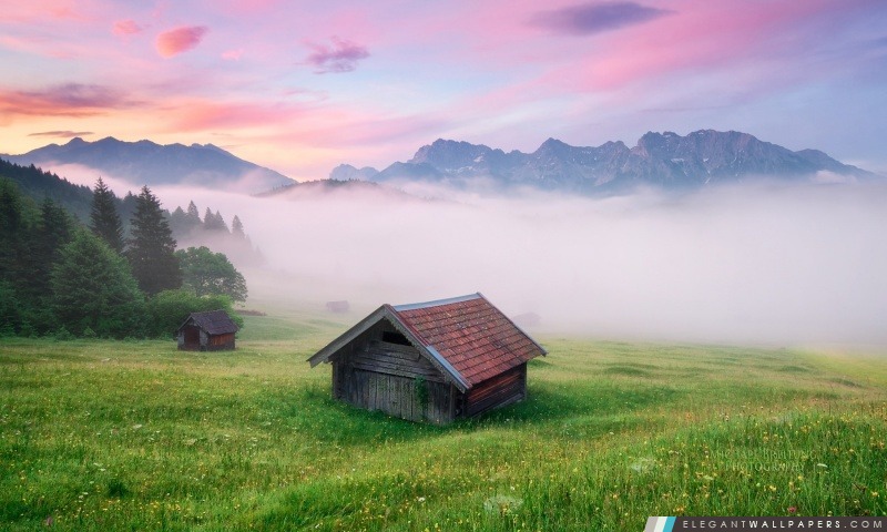 Alpes Prairie, Allemagne, Arrière-plans HD à télécharger