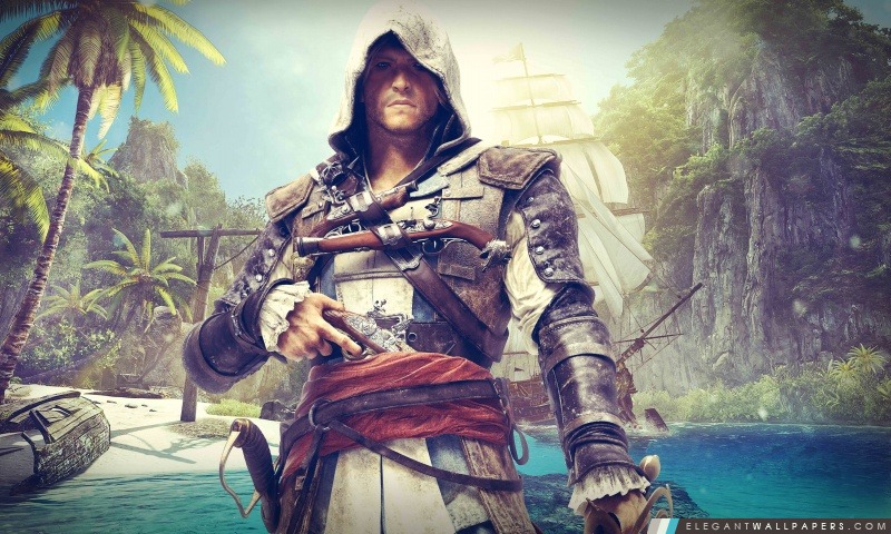 Assassins Creed Black Flag – Edward Kenway, Arrière-plans HD à télécharger