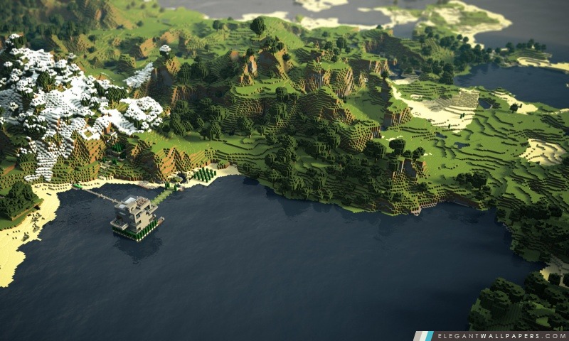 Minecraft Paysage, Arrière-plans HD à télécharger
