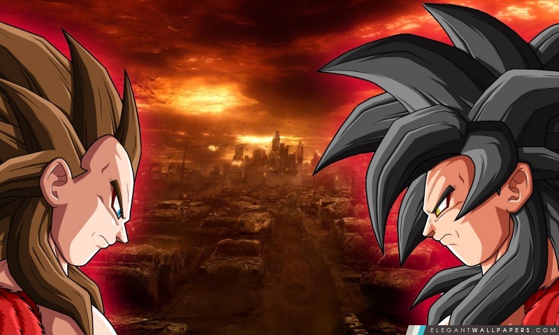 DBZ SS4 Goku vs Vegeta, Arrière-plans HD à télécharger