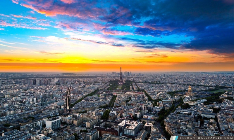Paris Cityscape, Arrière-plans HD à télécharger