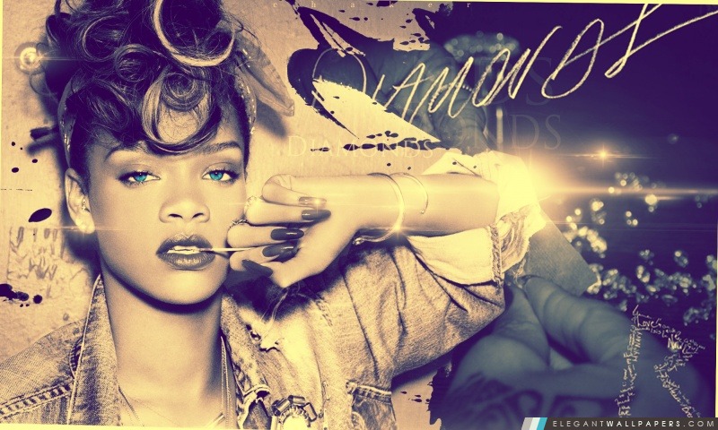 Rihanna-Diamonds, Arrière-plans HD à télécharger
